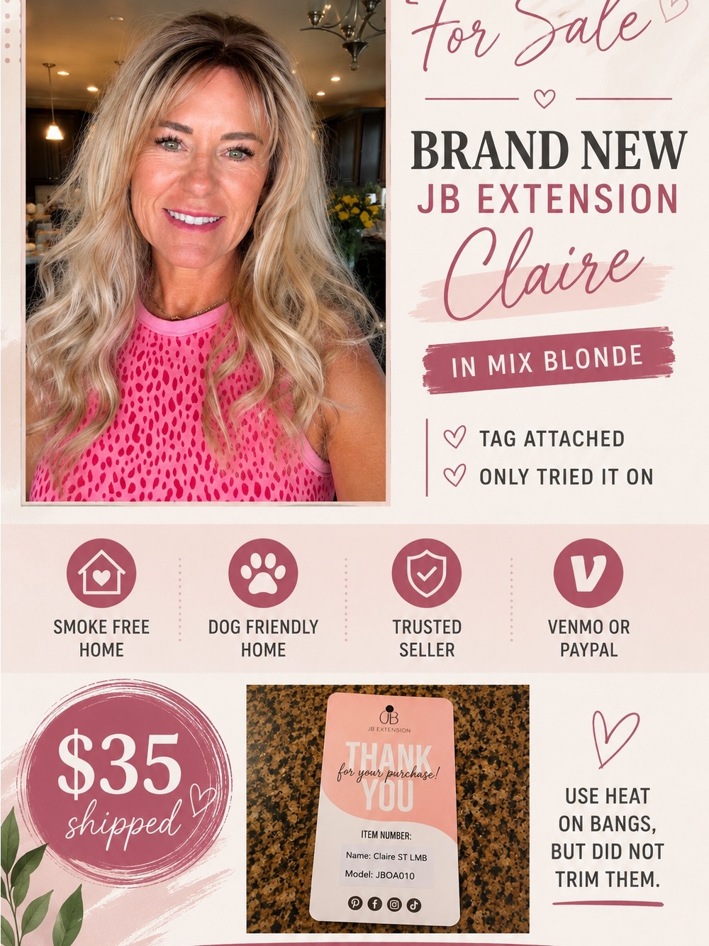 JB extensions wig  Claire